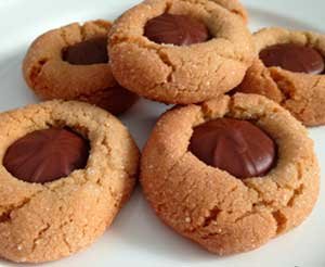 Galletas de Mantequilla de Maní y Chocolate