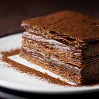 Milhojas con Mousse de Chocolate