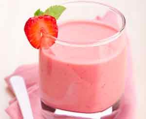 Mousse de Yogurt de Fresa