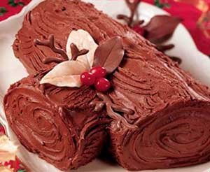 Tronco de Navidad de Chocolate